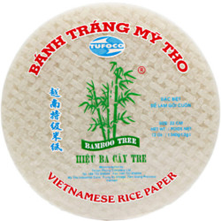 Rýžový papír 22cm 500g (Banh da nem song 3 cay tre - mau xanh) TUFOCO