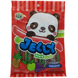 DoublePanda Jelly straws 300g Assorted Fruit želé (Thach Que) - červený