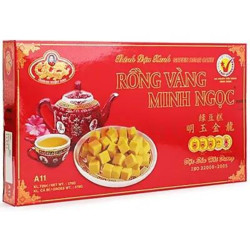 Banh dau xanh Rong Vang 370g - Sladké fazolové kostky (50)