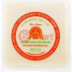Rýžový papír AU-A FOODS na smažené závitky 22cm 400g (50) Trvan. 08/08/2025