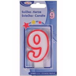 Wimex narozeninové svíčky číslo 9 (12)