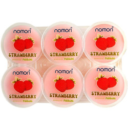 Nomori Jelly Pudding 6x72g želé Strawberry (20)