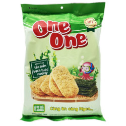 One One krekry rýžové 104g s mořskou řasou (BANH GAO TAO BIEN) (20)