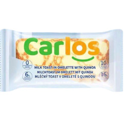 Carlos Toast Roll 75g v mléčné omeletě s quinoou (60)