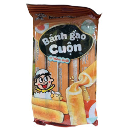 Want Want krekry rýžové role 170g Solené Vejce (BANH GAO CUON Trung Muoi) (20)