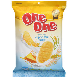 One One krekry rýžové 118g s kukuřicí, sýrem a mlékem (BANH GAO PHO MAI NGO SUA