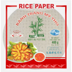 Rýžový papír 22cm 400g (Banh trang 3 cay tre ran - Banh tron) TUFOCO (36)