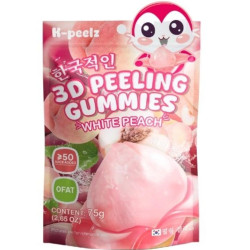 K-Peelz 3D Peeling Gummies 75g želé White Peach (50)