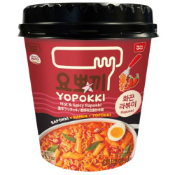 Yopokki Rapokki 145g cup Hot Spicy (30)