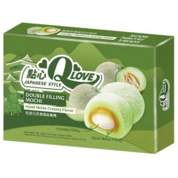 QLove Mochi Double Filling 180g koláčky Hami Melon (24)