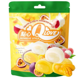 QLove Mochi 120g koláčky sáček Tropical Fruit Assorted