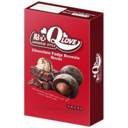 QLove Mochi Deluxe 180g koláčky Chocolate Fudge Brownie (24)