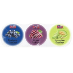 Rico pudding 195g (3ks x 65g) Blueberry & Assorted Fruit Mix / Thach (36)