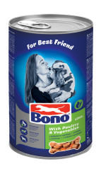 BONO Adult konzerva drůbeží + zelenina 1250g