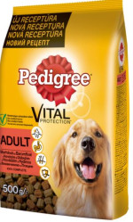 Pedigree granule 500g Vital adult hovězí+drůbeží