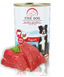 FINE DOG FoN 400g konzerva pro psy hovězí 70% masa paté