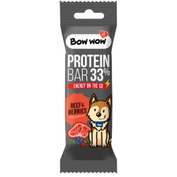 Bow Wow proteinová tyčinka 33% Hovězí a Lesní plody 32g (30)
