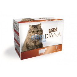 eco Diana Cat 12x100g kapsičky Hovězí v omáčce (4)
