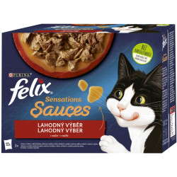 Felix Sensations Sauces 12x85g hovězí, jehněčí, krůta, kachna v želé
