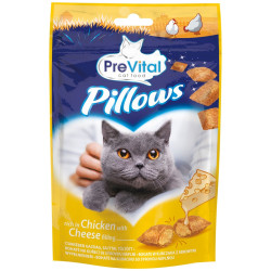 Prevital 60g Snack pro kočky - Pillows kuřecí a sýr (8)