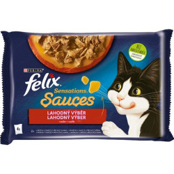 Felix sensationsn Sauces MP 4x85g krůta/jehněčí s příchutí slaniny