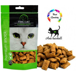 Fine cat Doypack 80g - Anti Hairball Plněné polštářky