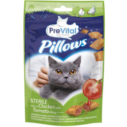 Prevital 60g Snack pro kočky - Pillows Sterile kuřecí a rajče (8)