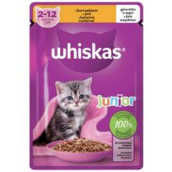 Whiskas kapsa 85g Junior kuřecí ve šťávě (28)