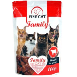 Fine cat Family kapsička 100g - Hovězí (24)