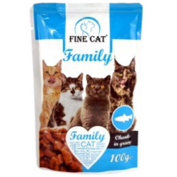 Fine cat Family kapsička 100g - Rybí (24)