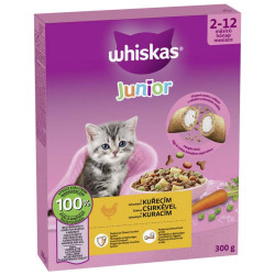 Whiskas granule krabice 300g Junicor s kuřecím (6)