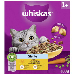 Whiskas granule 800g krabice - Sterile Kuřecí 1+ (5)