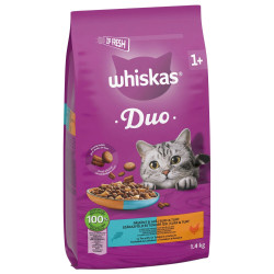 Whiskas granule 1,4kg Duo Tuňák a kuře (6)