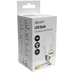 Solight LED žárovka klasický tvar 10W E27 4000K 270° 1100lm