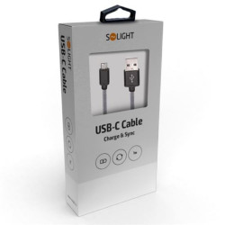 Solight USB-C kabel 2.0 A konektor - USB C 3.1 1m 10/bal