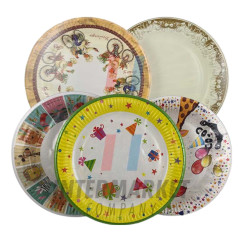 Papírový talír sada 8ks 22,7cm - design (DAISY)