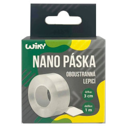 Lepící páska oboustranná NANO, 1m x 3cm (12ks/bal)