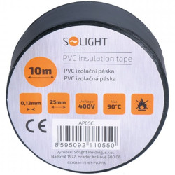 Solight izolační páska (Electrix) 15mmx10m - černý (10)