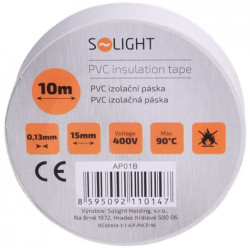 Solight izolační páska (Electrix) 15mmx10m - Bílá (10)