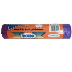 LDPE (Mr Sáček) odpadkové pytle 35L (15ks) parfém - zatahovací fialový (bal/25k