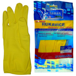 Rukavice gumové (Clanax ) Latex XL (bal/12par)
