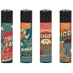 Clipper plynové zapalovače Retro Rugby