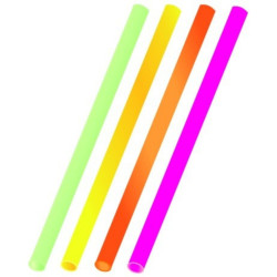 Slámky (Brčko) Jumbo 250m x 8mm 25ks Mix barev