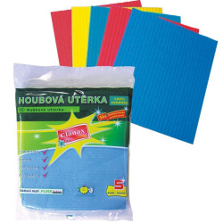 Clanax houbová utěrka 5ks 18x16x0,5cm