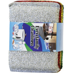 Houbička na nádobí drátěná 4ks Cleaning King PT1785 (bal/12ks)