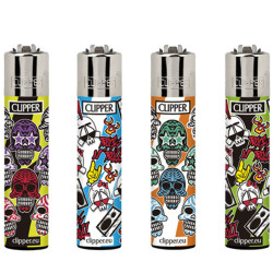 Clipper plynové zapalovače Triple Skull