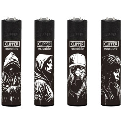 Clipper plynové zapalovače stencil style