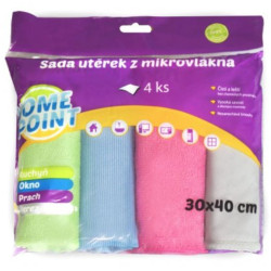 Home Point Mikrovláknová utěrka 4ks 30x40cm (10)