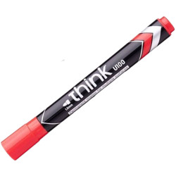 Deli popisovač permanentní 1,5mm Fixy - červený EU10040 (bal/12ks)