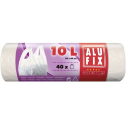 ALUFIX sáčky na odpadky zavazovací 10L/40ks bílé (24)